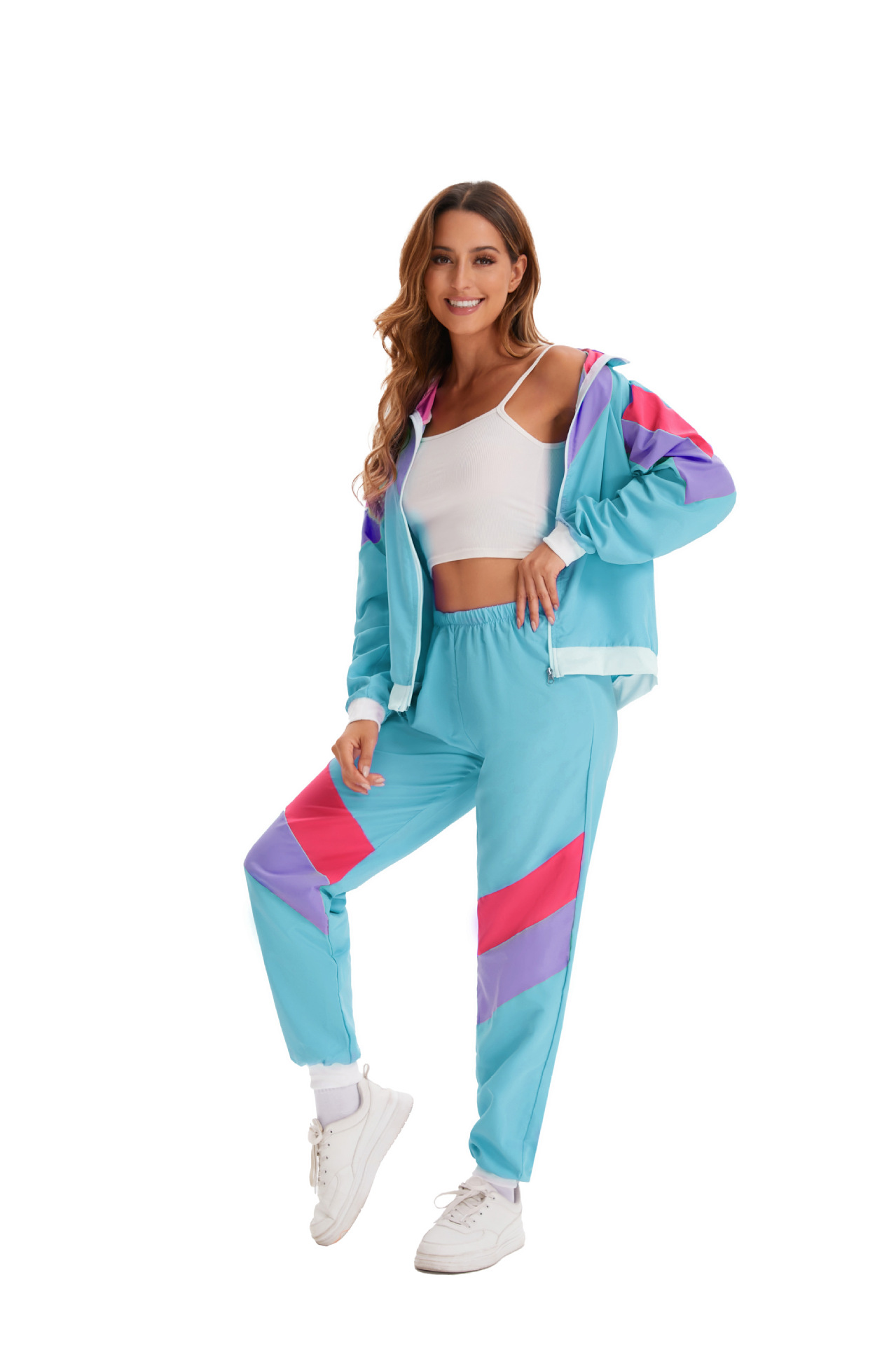 80s Vintage Hip Hop Tracksuit Halloween Retro Costume Fashion Sportswear